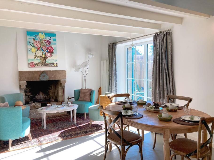 Ker Maja : Charmante Maison 1930 * Jardin * 2 Velos * Wifi 卡纳克 外观 照片
